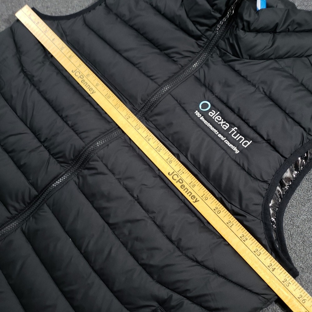Columbia Powder Lite Vest Mens XL Black Omni-Heat Puffer Alexa Fund Logo C2012MO - Picture 8 of 12